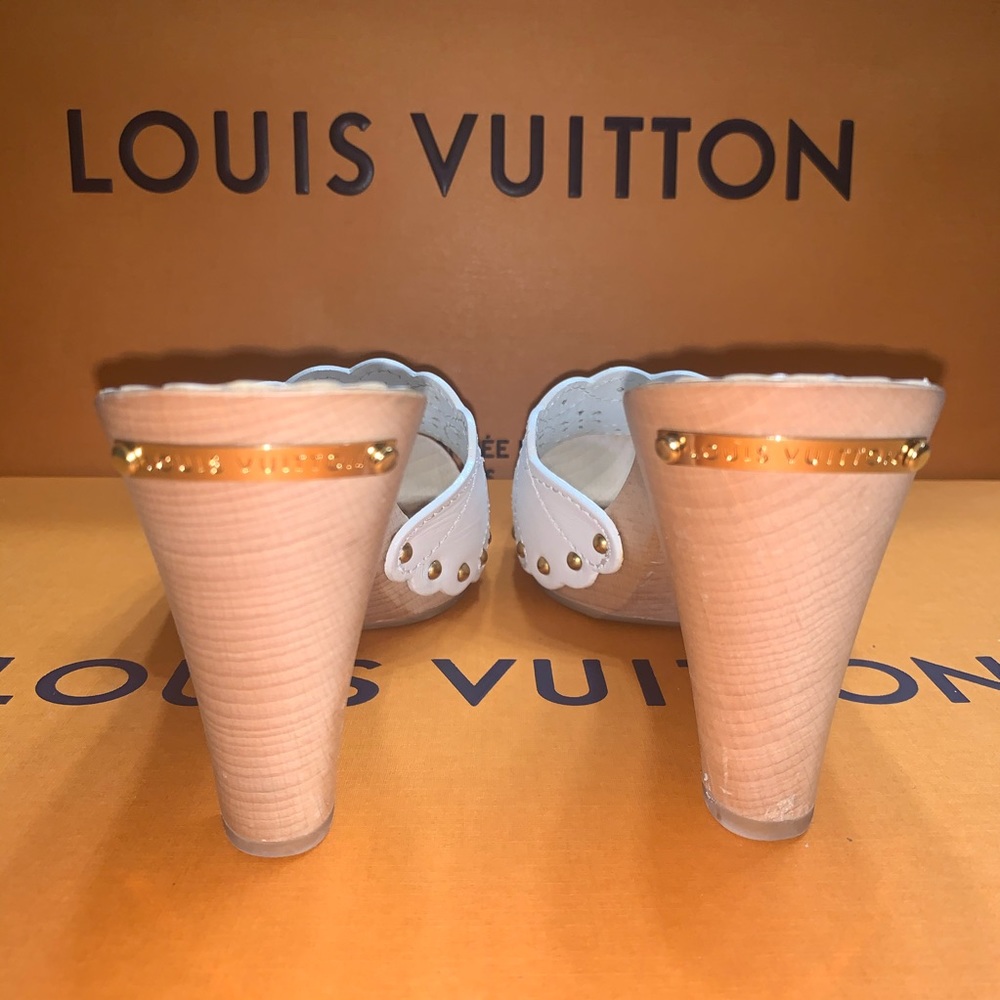 Louis Vuitton Charlotte open toe Mule Sandal white - Picture 4 of 6